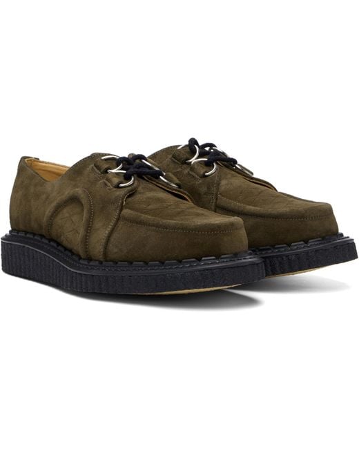 George Cox Black Khaki Dace Derbys for men