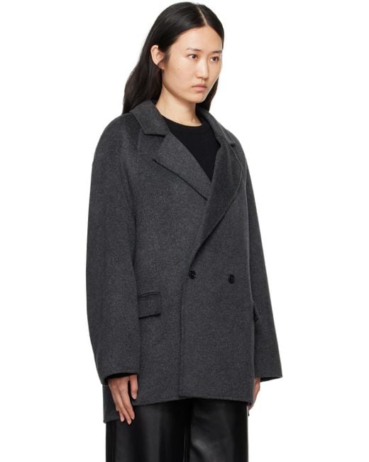 Loulou Studio Black Gary Coat