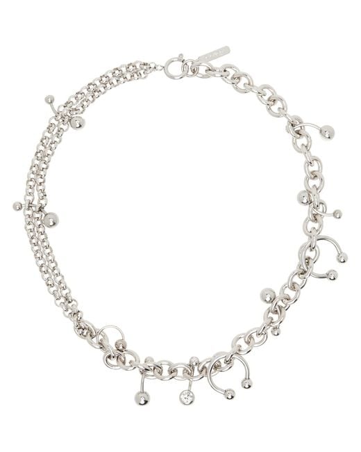 Justine Clenquet Metallic Holly Necklace for men