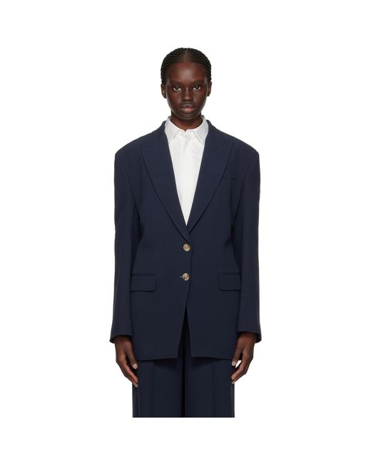 Boss Blue Cutout Blazer