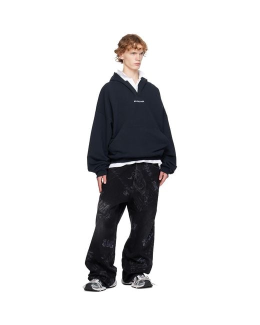 Balenciaga Black Minimal Baggy Jeans for men