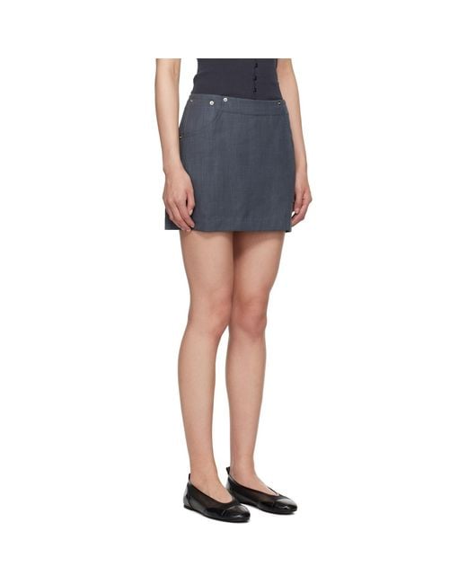 Paloma Wool Blue Erin Miniskirt