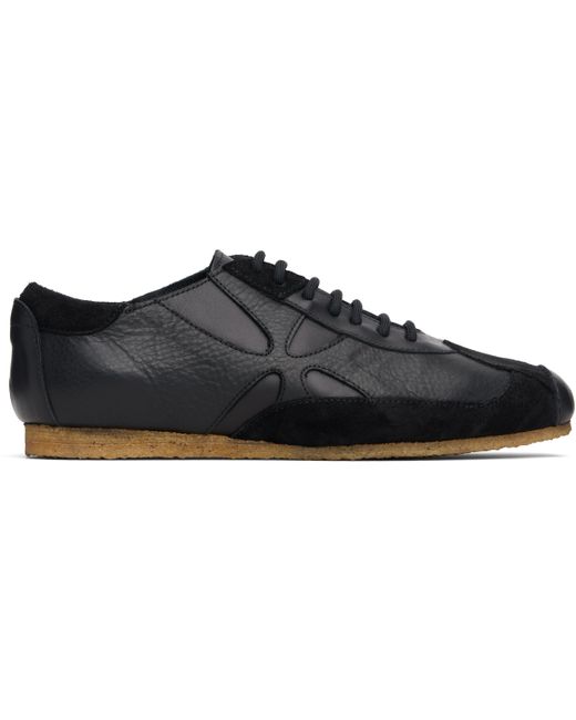 STEFAN COOKE Black Slashed Trainer Sneakers for men