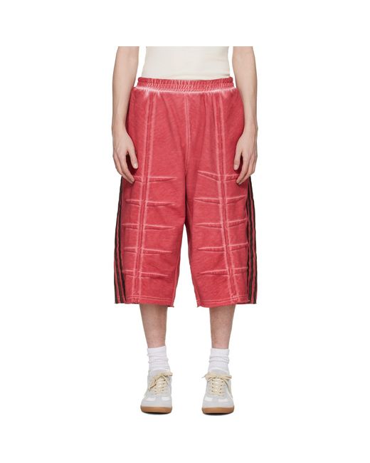 THUG CLUB Red Adidas Originals Edition Tc Sweat Shorts for men