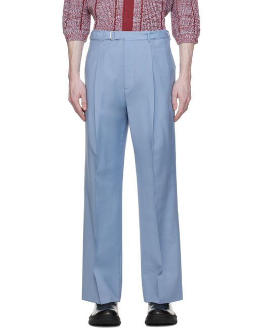 Pantalon ample bleu Lanvin pour homme en coloris Blue