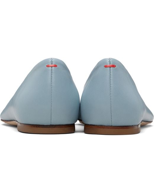 Aeyde Black Ellie Almond-Toe Flats