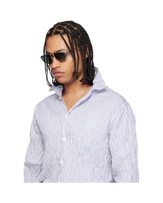 Bottega Veneta Green Ribbon Sunglasses for men