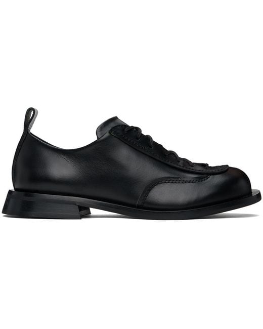 Sunnei Black Stringata Form Derbys for men