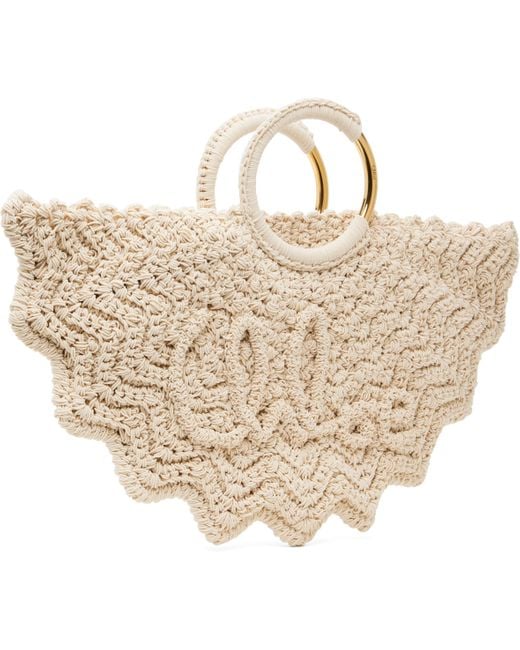 Chloé オフホワイト スモール Bracelet Paravent トートバッグ Metallic
