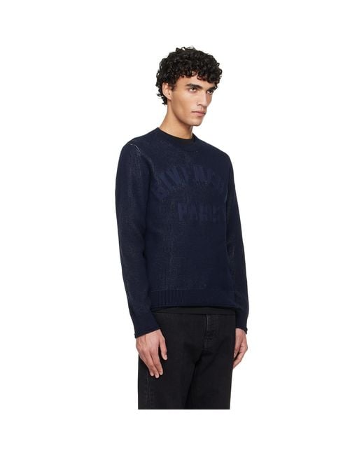 Givenchy Blue Crewneck Sweater for men