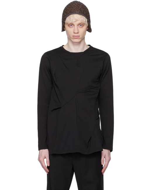 Kiko Kostadinov Black Deultum Long Sleeve T-shirt for men