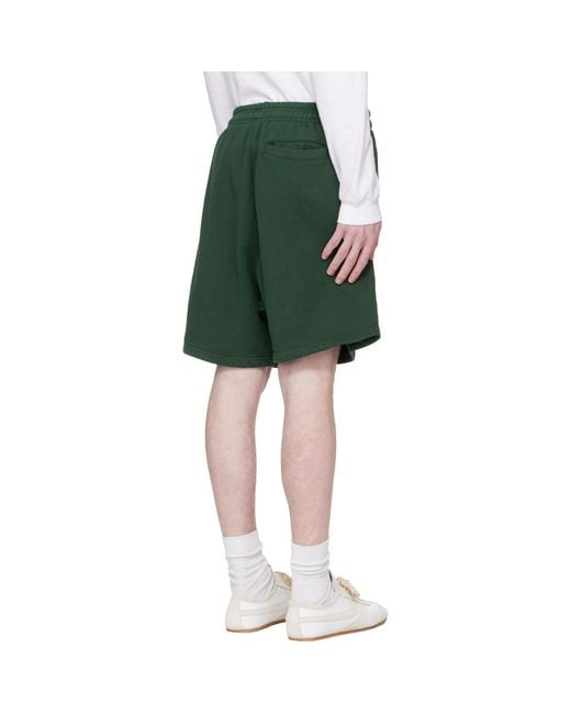 Entire studios Green Standard Sweat Shorts for men