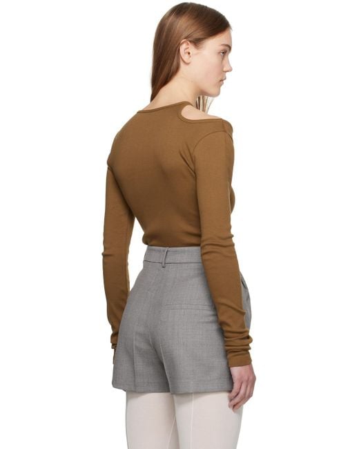 Low Classic Black Curve Hole Long Sleeve T-Shirt