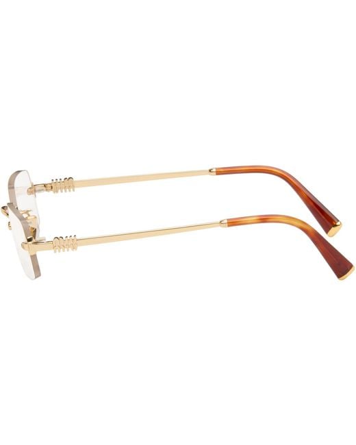 Miu Miu Black Rimless Glasses
