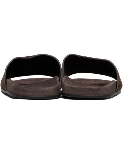 The Row Black Hugh Slides
