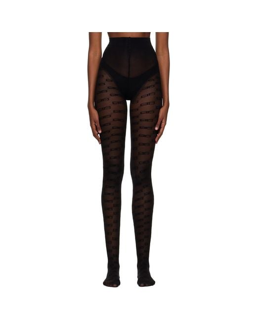 Balenciaga Black Bb Tights