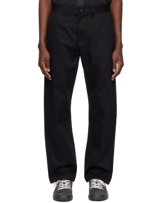 メンズ Rag & Bone ブラック Haydon ストレートフィット コットン チノパンツ Black