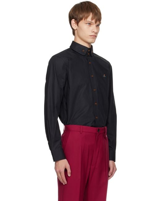 メンズ Vivienne Westwood ブラック Two Button Krall シャツ Black