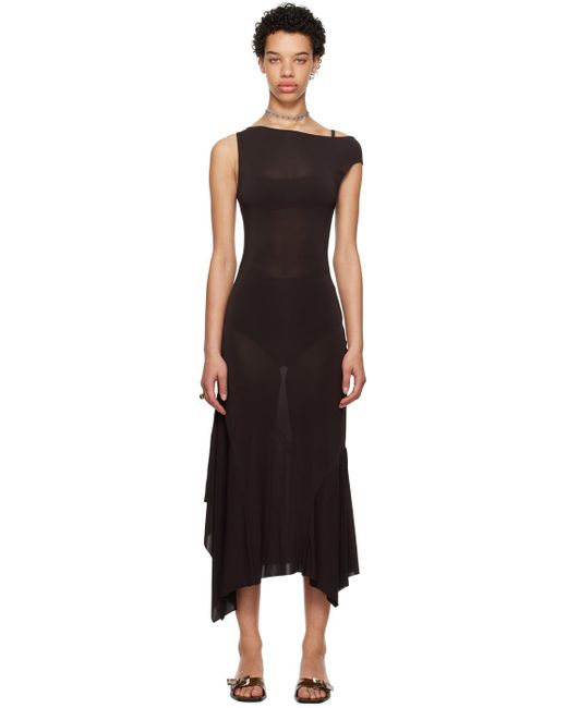 Paloma Wool Black Yausi Midi Dress