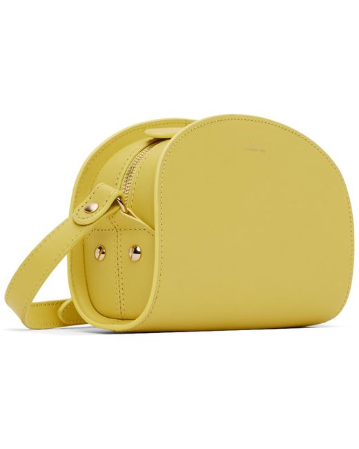 A.P.C. . Yellow Demi-lune Mini Bag