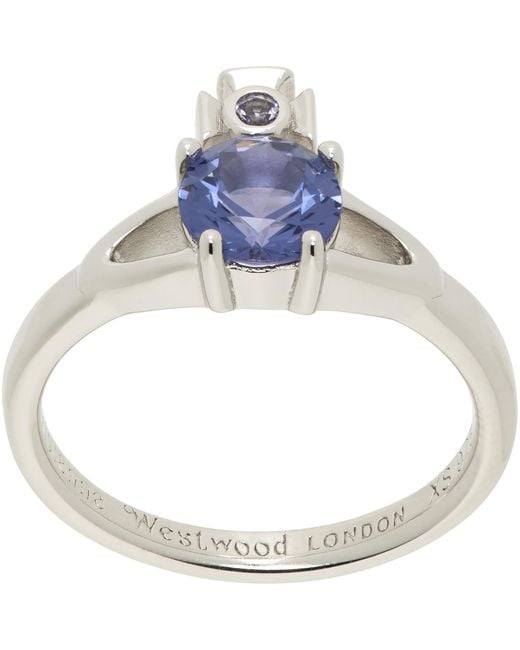 Vivienne Westwood Blue Reina Petite Ring for men