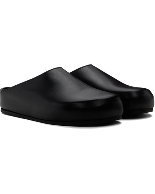 Studio Nicholson Black Wearing Slip-On Loafers