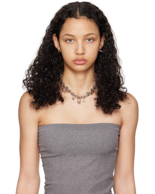 Justine Clenquet Metallic Holly Necklace