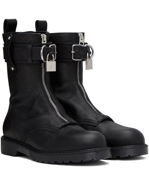 J.W. Anderson Black Punk Boots for men