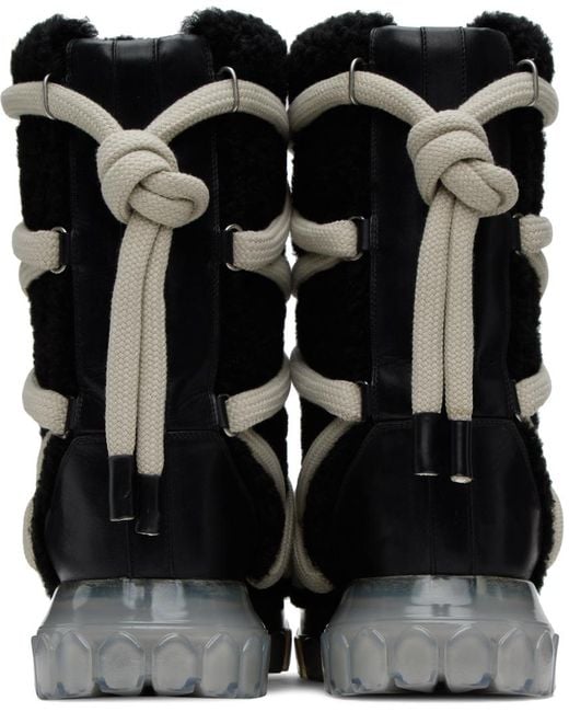【Rick Owens】Lunar Tractor ルナーブーツ 42 Rick Owens Lunar Tractor calf-length Boots | Black | FARFETCH