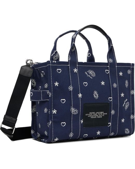 Marc Jacobs Blue 'The Bandana Canvas Medium' Tote
