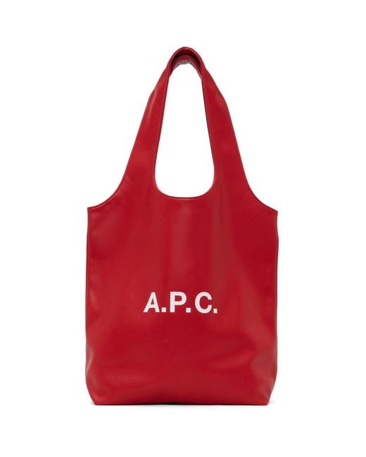 A.P.C. Red Ninon Small Tote for men