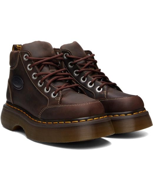 Dr. Martens Brown Buzz 6 Eye Boots