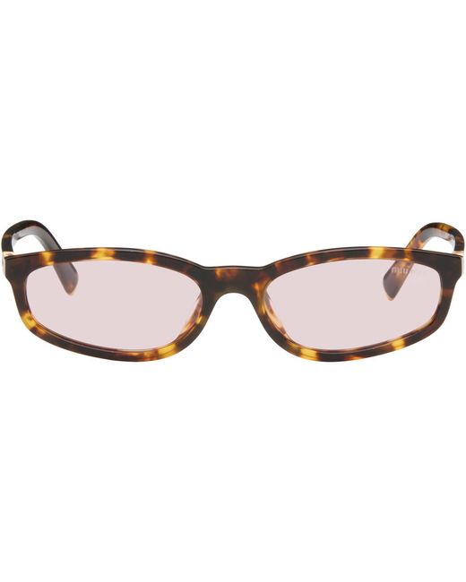 Miu Miu Brown 'Miu Regard' Sunglasses