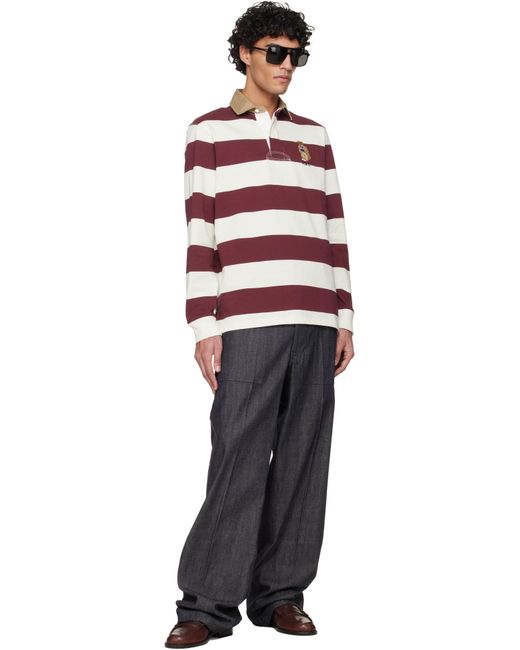 Harry Long Sleeve Polo in Red main image 0