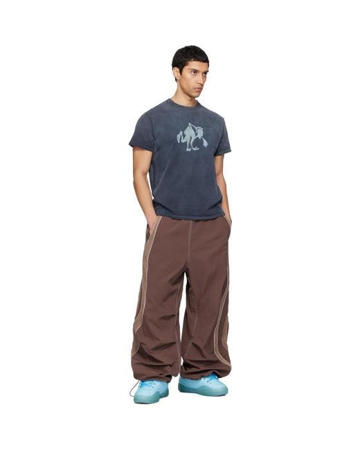ERL Blue Puke T-Shirt for men
