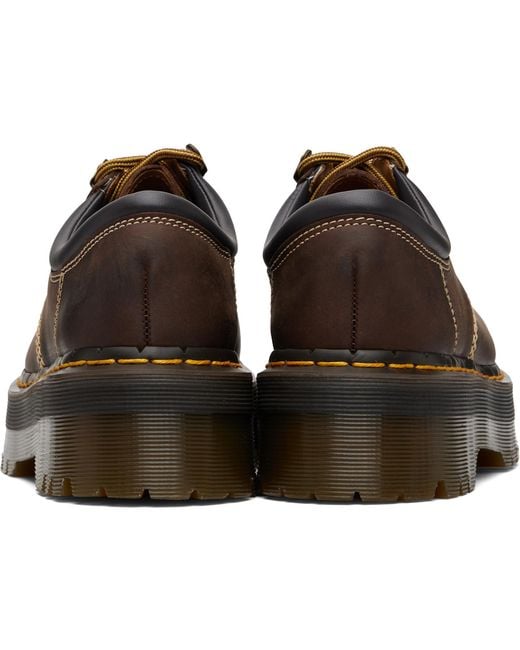 Dr. Martens Black 8053 Arc Crazy Horse Leather Platform Casual Derbys for men