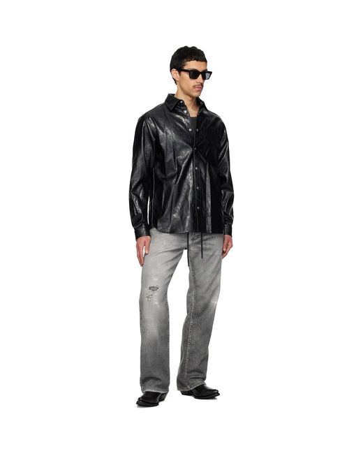 DIESEL Black Gray Relaxed 2080 D-reel Joggjeans 068us Jeans for men