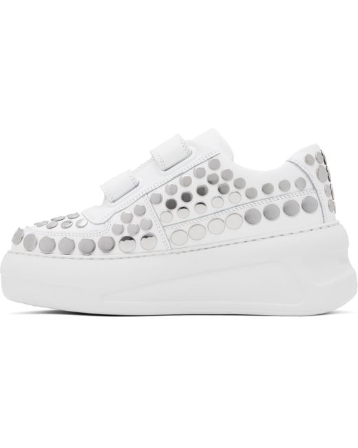 Acne Black Velcro Strap Platform Sneakers