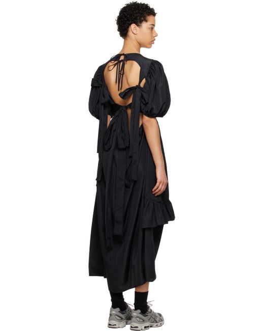 CECILIE BAHNSEN Black Devina Maxi Dress