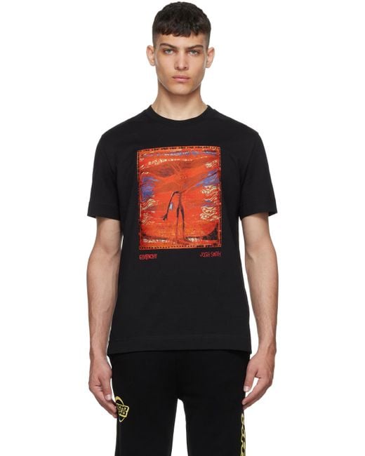 Givenchy Cotton Black Josh Smith Edition T-shirt for Men | Lyst