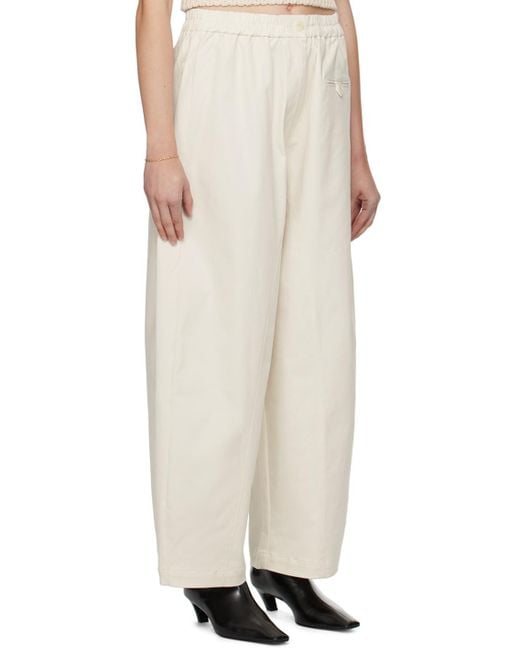 Cordera Natural Off- Curved Trousers