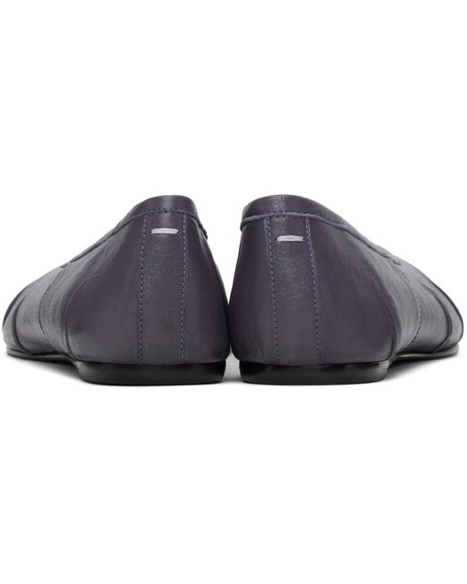 Maison Margiela Black Blue Tabi Ballerina Flats