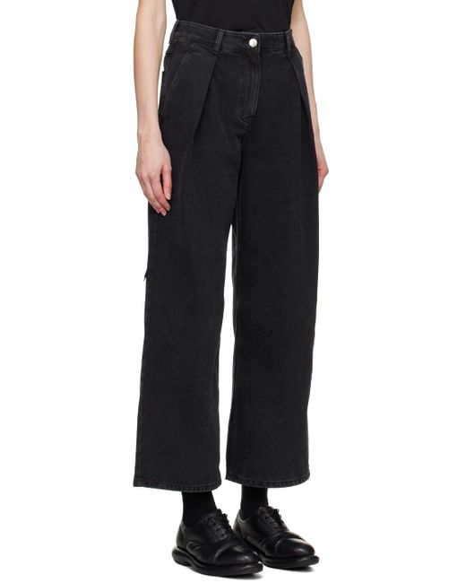 Adererror Black Significant Pleat Jeans