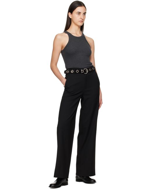 Andersons ブラック Casual スエード レザーベルト Black