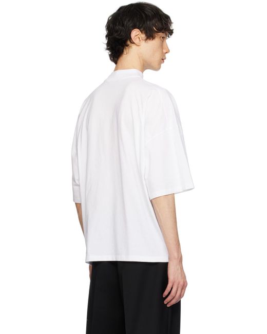 メンズ Jil Sander ホワイト クルーネックtシャツ White