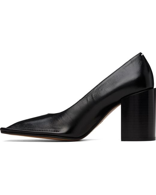 Maison Margiela Black Piped Heels