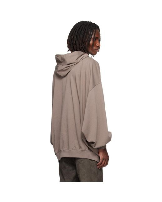 Rick Owens Brown Tower Hun Hoodie for men