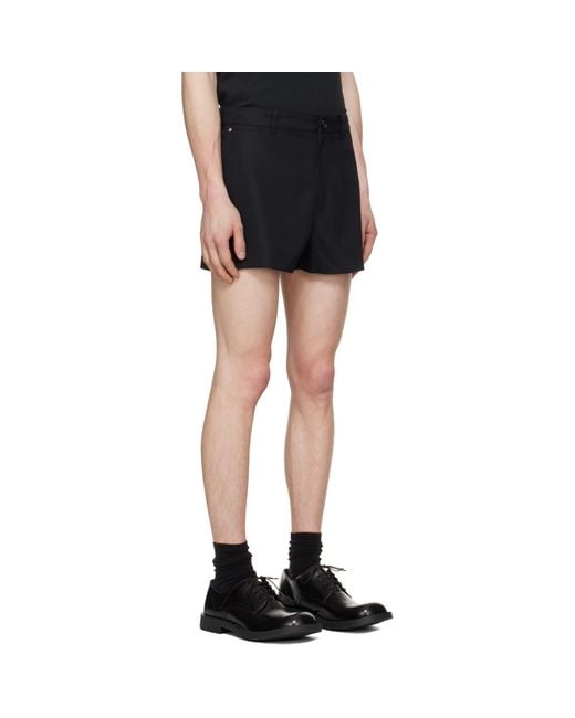 Louis-Gabriel Nouchi Black Suit Wool Shorts for men