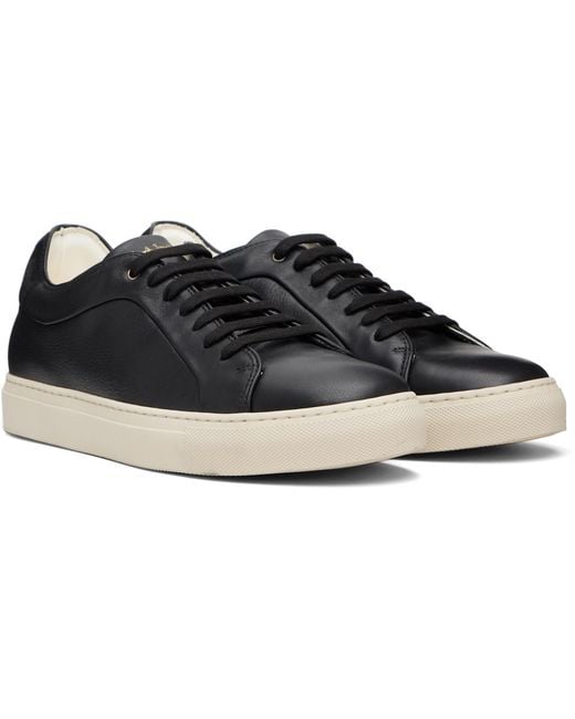 Paul Smith Black Leather 'Basso' Sneakers for men