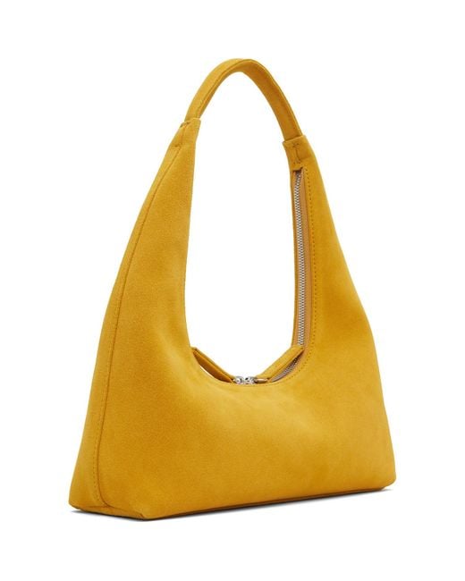 MARGE SHERWOOD Yellow Suede Shoulder Bag